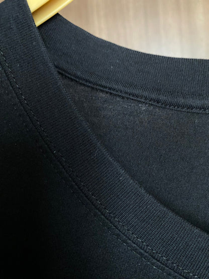 Gucci Logo Black Cotton T Shirt