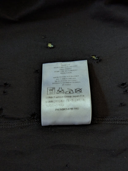 Givenchy Distressed Logo Black Cotton S Oversized