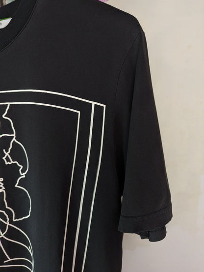 Givenchy Bambi White Outline Print Cotton S Oversized