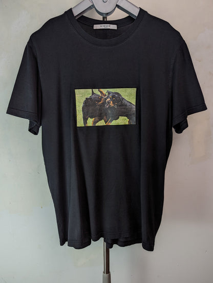 Givenchy Rottweiler Box Embroidery T Shirt Large
