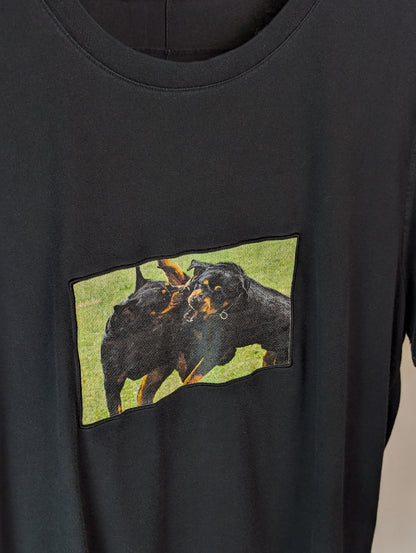 Givenchy Rottweiler Box Embroidery T Shirt Large