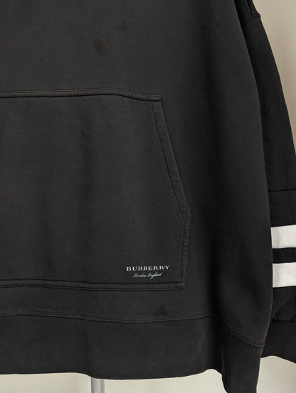 Vintage 00S Burberry Striped Oversized Hoodie Xl