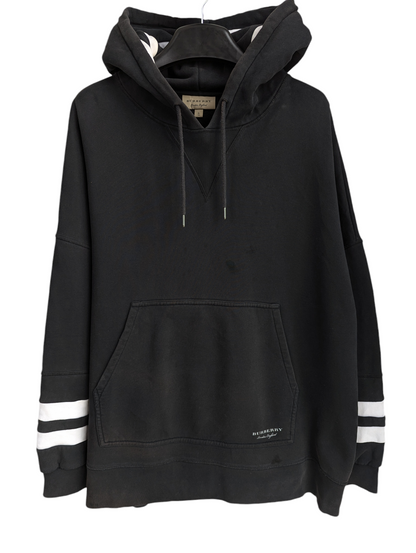 Vintage 00S Burberry Striped Oversized Hoodie Xl