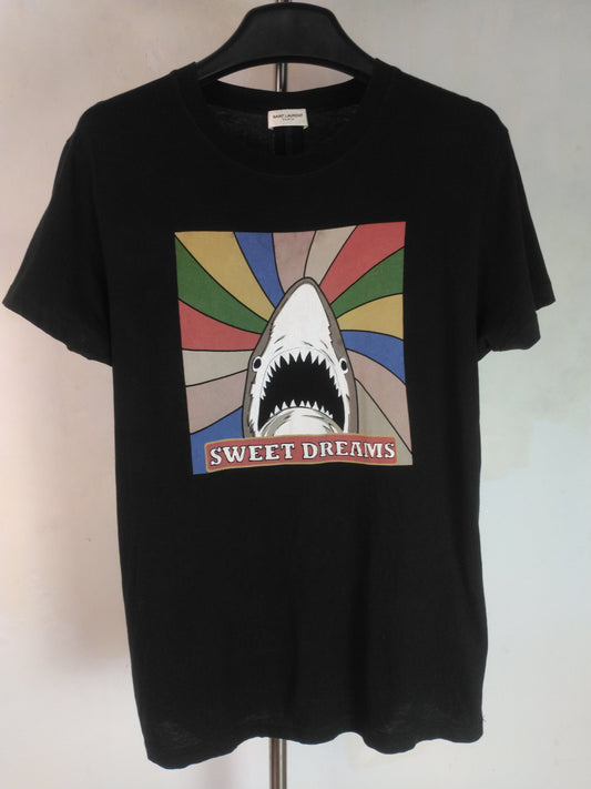 Saint Laurent Shark Print T Shirt